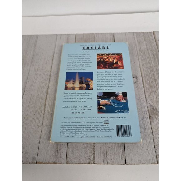 Caesars World of Gambling Interactive Compact Disc Phillips CD-i - Picture 6 of 6